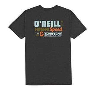 O'Neill Men's Pocket Logo S/S SEND IT Tee, Dark Charcoal, size Medium